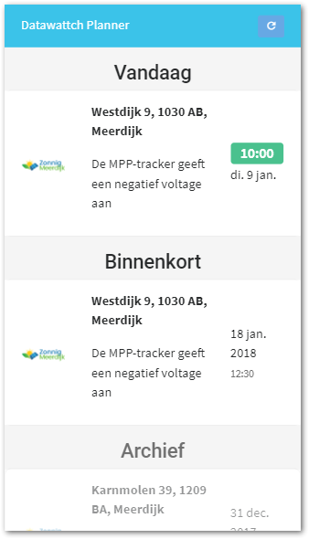 Datawattch monteur-app
